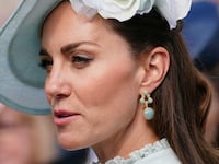 Catherine attends a Royal Garden Party at Buckingham Palace in London, May 25, 2022.