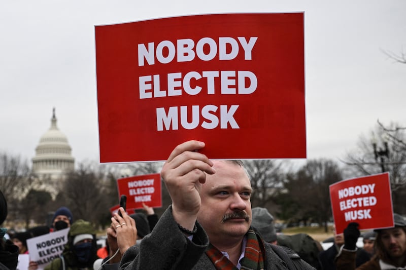 Many people have protested Musk's role as "Special Government Employee."