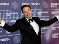 Elon Musk attends the Breakthrough Prize awards in Los Angeles, California, April 13, 2024.