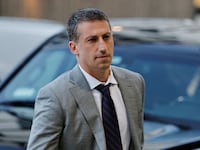 Celebrity attorney Alex Spiro arrives at a courthouse in San Francisco in 2023.