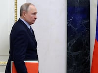 Russian President Vladimir Putin walking