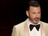 Host Jimmy Kimmel speaks onstage during the 96th Annual Academy Awards.