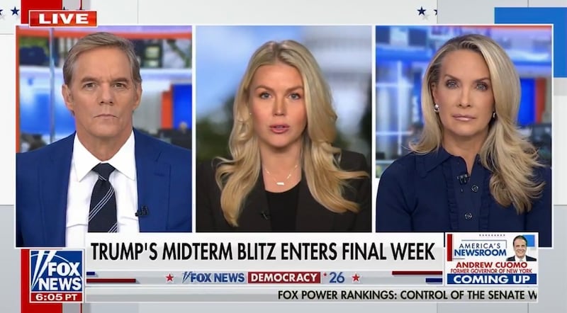 Leavitt appeared on Fox News to talk up her ex boss, saying other presidents wouldn't have bothered to help candidates as much as he has.