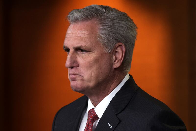 A photo of House Speaker Kevin McCarthy