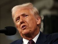US President Donald Trump speaks during an address to a joint session of Congress at the US Capitol in Washington, DC, on March 4, 2025.