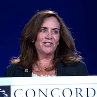 Dorothy Mcauliffe speaks in New York City. (Photo by Riccardo Savi/Getty Images for Concordia Summit)