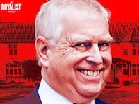 A photo illustration of ex Prince Andrew Mountbatten-Windsor and Marsh Farm for The Royalist podcast.
