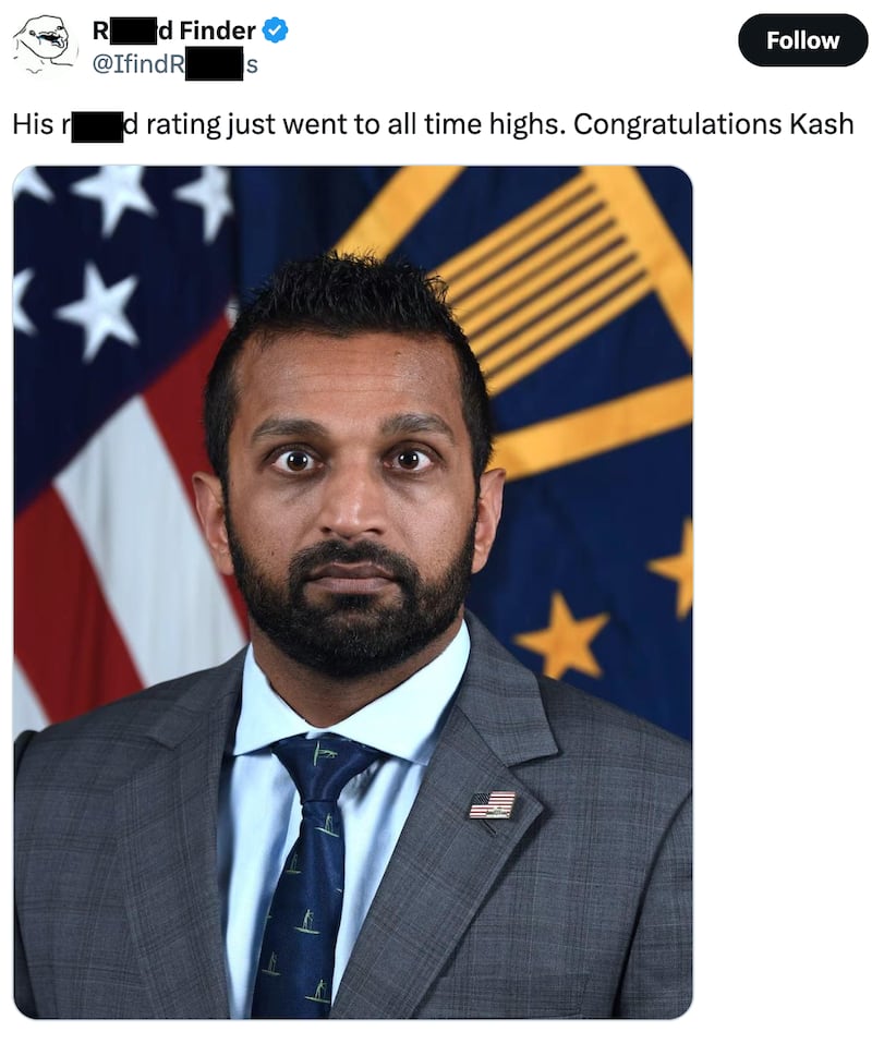 A post that Patel wanted to target.