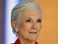 Maye Musk visits “The Bottom Line with Dagen and Duffy” at Fox Business Network Studios on October 31, 2024 in New York City.