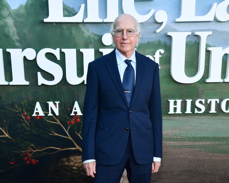 Larry David at HBO's "Life, Larry and the Pursuit of Unhappiness" premiere