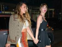 Taylor Swift and Blake Lively hold hands in New York City