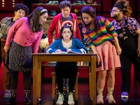 Madison Kopec, center, and the cast of "How to Dance in Ohio."
