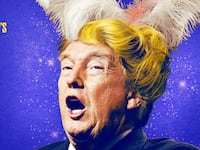 Donald Trump in a wig.