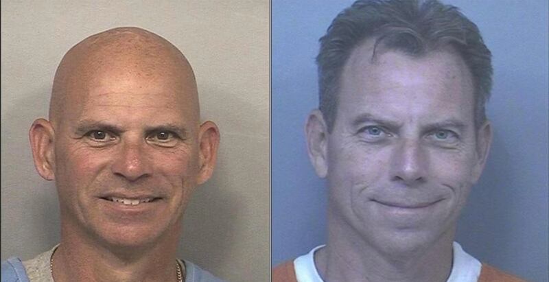 Lyle Menendez and Erik Menendez mugshots.