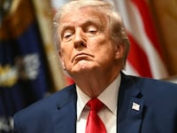 President Donald Trump speaks during a cabinet meeting in the Cabinet Room of the White House in Washington, DC, on May 27, 2026.