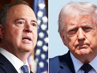 Adam Schiff and Donald Trump.