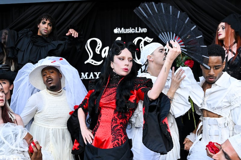 Lady Gaga's "MAYHEM Requiem" World Premiere at AMC The Grove 14 on May 14, 2026.