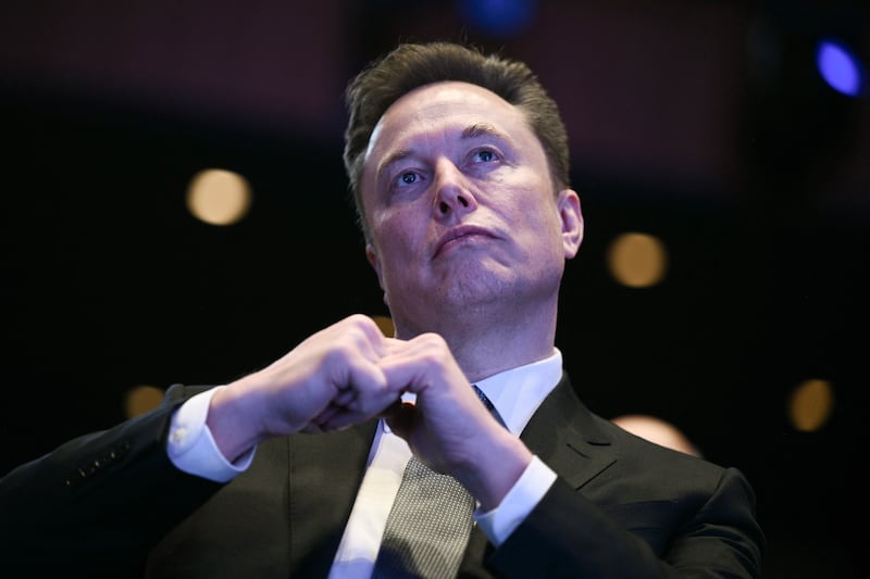 Elon Musk at the US-Saudi Investment Forum at the John F. Kennedy Center for the Performing Arts in Washington, DC on November 19, 2025.