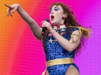 Chappell Roan performing at Outside Lands Festival in 2024.