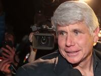 CHICAGO, ILLINOIS - FEBRUARY 19: Former Illinois governor Rod Blagojevich arrives home from prison after his sentence was commuted by President Donald Trump on February 19, 2020 in Chicago, Illinois.