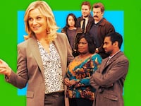 A photo illustration of the cast of NBC's Parks and Recreation.
