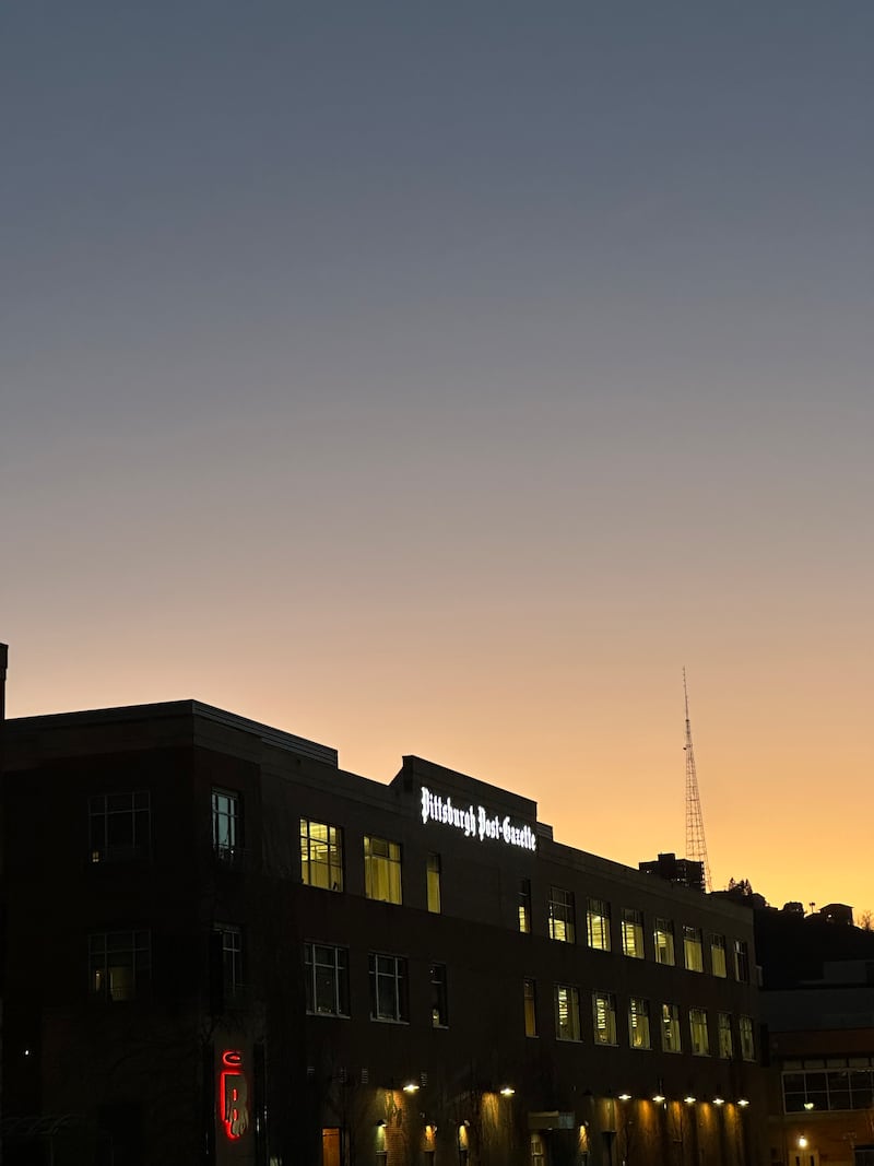 The Pittsburgh Post-Gazette building is on the city's North Shore.