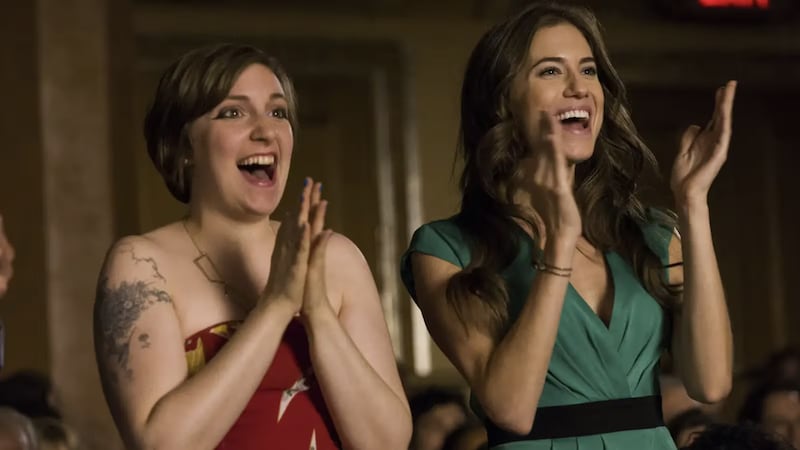 Lena Dunham and Allison Williams in Girls.
