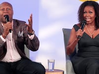 Michelle Obama and her brother Craig Robinson.