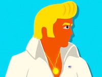 Elivs Trump illustration