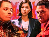 A photo illustration of Jeremy Pope, Anthony Ramos, and Jess Alexander.