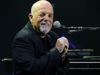 Billy Joel performs at Allegiant Stadium in Las Vegas, Nevada, on November 09, 2024.