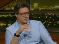 MSNBC host Chris Hayes appears on Real Time With Bill Maher on Feb 7, 2025.