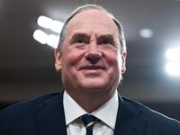 UNITED STATES - FEBRUARY 27: John Phelan, nominee to be secretary of the Navy, arrives for his Senate Armed Services Committee confirmation hearing in Dirksen building on Thursday, February 27, 2025. (Tom Williams/CQ-Roll Call, Inc via Getty Images)