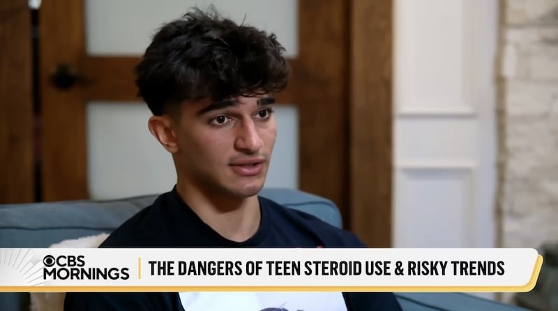 The 16-year-old Zaid Laila was inspired to get on steroids from online videos, and now documents his transformation online.