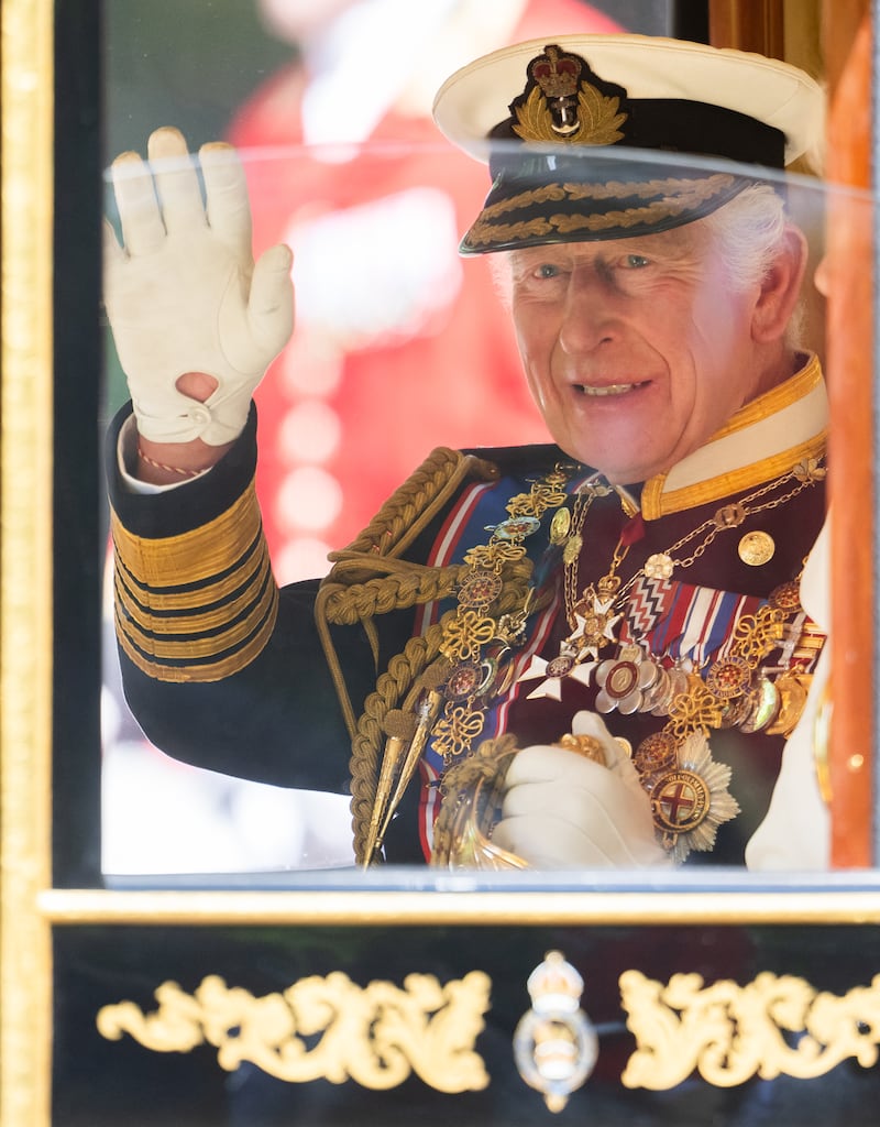 on July 17, 2024 in London, England. King Charles III delivers the King's Speech setting out the new Labour government's policies and proposed legislation for the coming parliamentary session. (Photo by Samir Hussein/WireImage)