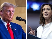 Former President Donald Trump and Vice President Kamala Harris