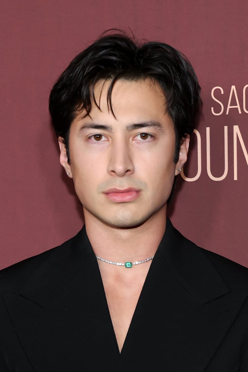 'Heated Rivalry' actor Hudson Williams, without his faux freckles, at Chateau Marmont on December 11, 2025, in Los Angeles.