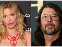 Courtney Love and Dave Grohl