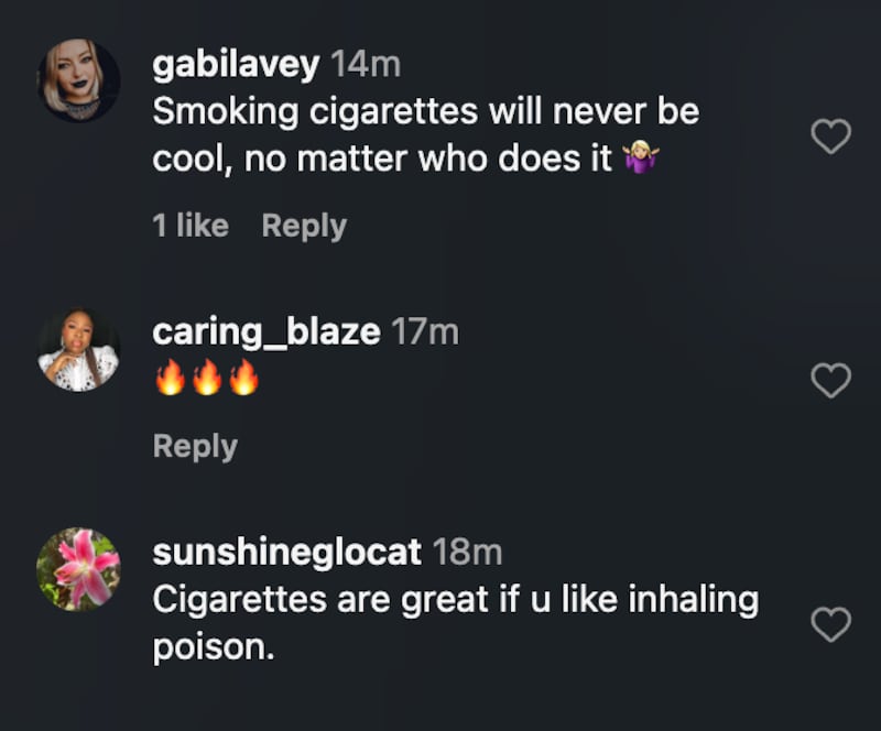 Fans are displeased in the comments under a 2026 video of Charli XCX and Madonna smoking cigarettes in Paris.