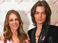 LONDON, ENGLAND - OCTOBER 20: Elizabeth Hurley and Damian Hurley attend The Estee Lauder Companies Breast Cancer Campaign Pink Ribbon Dinner at NIJ on October 20, 2025 in London, England. (Photo by Dave Benett/Getty Images for The Este Lauder Companies' UK&I Breast Cancer Campaign)