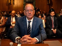 UnitedHealth CEO Andrew Witty testifies before the Senate Finance Committee on Capitol Hill on May 1, 2024 in Washington, DC.