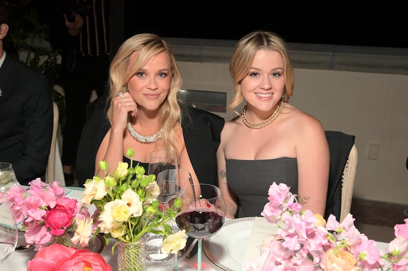 Reese Witherspoon and Ava Phillippe at the Tiffany & Co. Celebration of the launch of Blue Book in Beverly Hills, 2024.