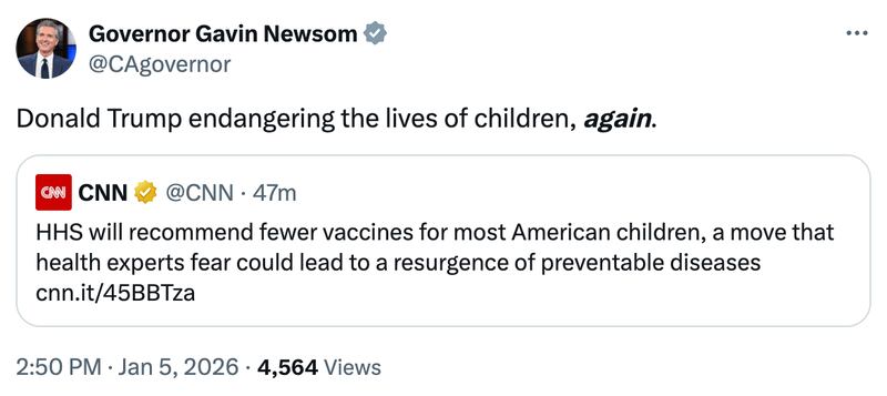 Gavin Newsom on X