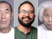 Jonathan McKinsey, center, 40, Head of Engineering, Games Player Experience at The New York Times, was fatally shot in the parking lot at Dublin Sports Grounds on Sept. 26, 2026. His parents-in-law Shili Chen, right, 77, and Shouyong Zhang, left, 77, were arrested for the shooting death of Jonathan McKinsey.
