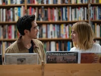 Justin H. Min and Lucy Boynton in THE GREATEST HITS