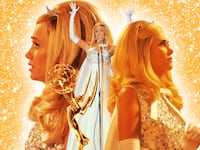 A photo illustration of Kristen Wiig in Palm Royale finale.