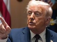 President Donald Trump delivers remarks during a Cabinet meeting at the White House on March 24, 2025 in Washington, DC.