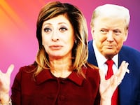 Maria Bartiromo, Donald Trump illustration