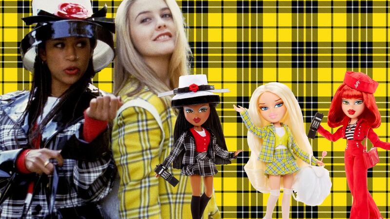 Still from Clueless with Clueless Bratz dolls
