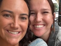 Maggie Steffens (left) and her sister-in-law, Lulu Conner (right)